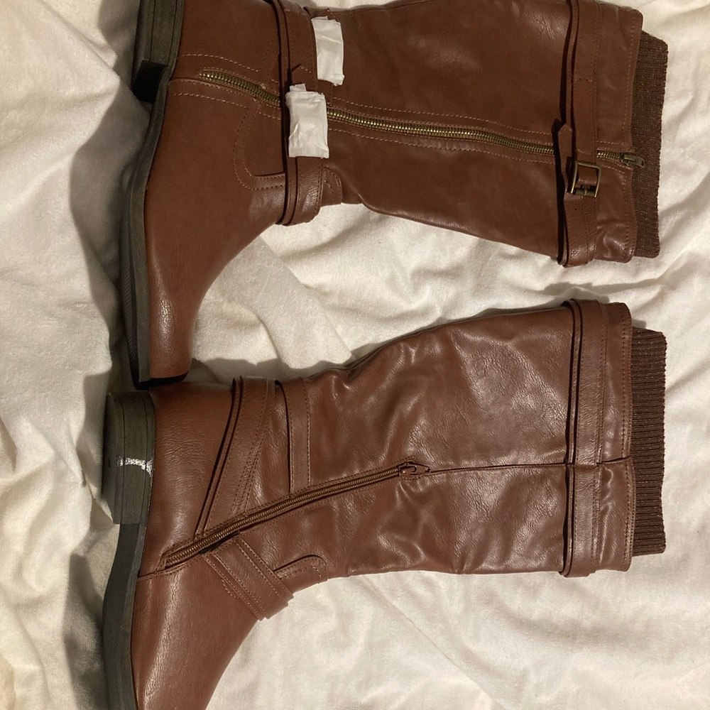 Brown knee high boots 9.5 size